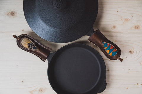 Cast Iron Handles: Chestnut Leather