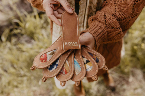 Cast Iron Handles: Chestnut Leather