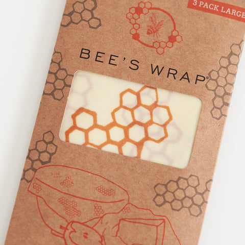 Wax Wrap - Honeycomb Print - Large Set Of 3 Wraps