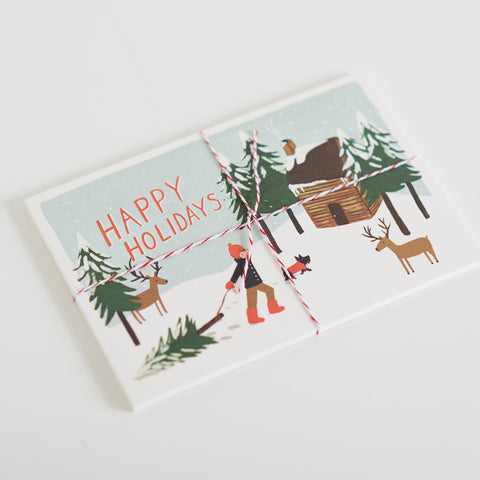 Happy Holidays Postcards