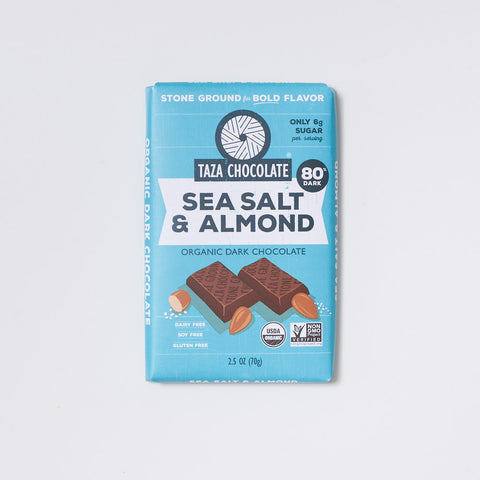 Sea Salt & Almond Dark Chocolate Bar