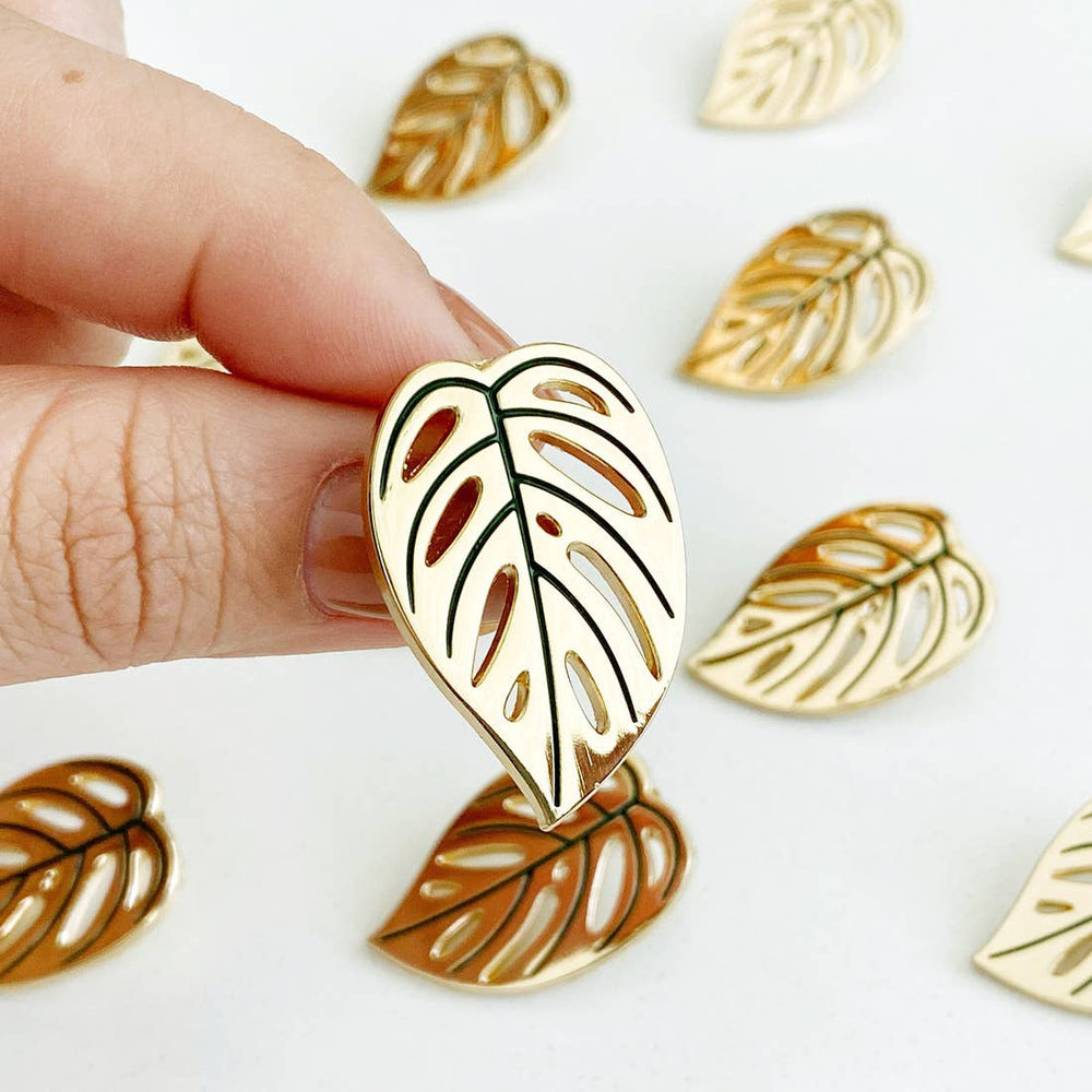 "Swiss Cheese" Monstera Adansonii Lapel Pin