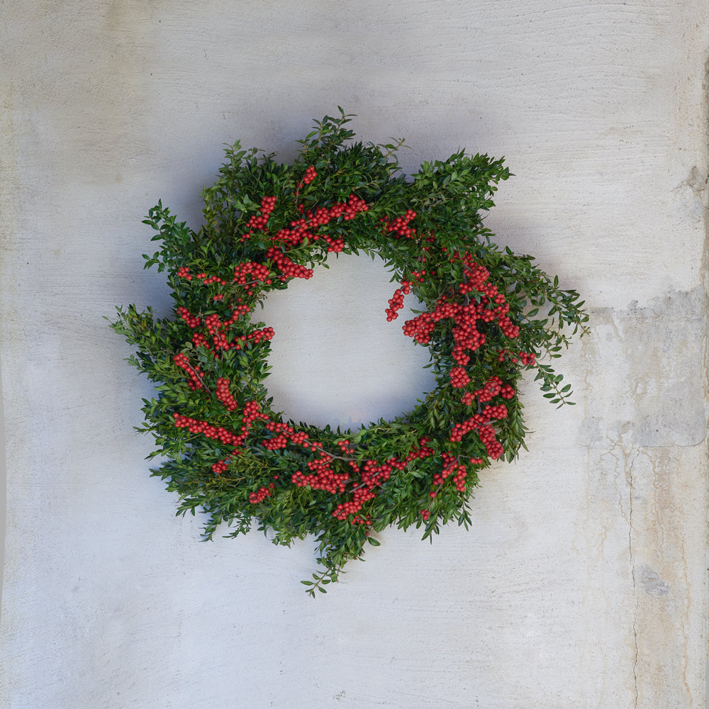 Boxwood Berry Wreath