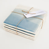 Ceramic Coaster - Tide Blue Wash