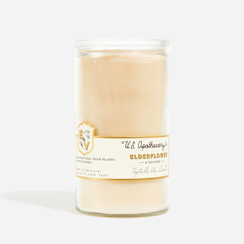 Elderflower + Vetiver Natural Soy Wax Blend Candle