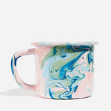 Enamel Mug - Blush Swirl