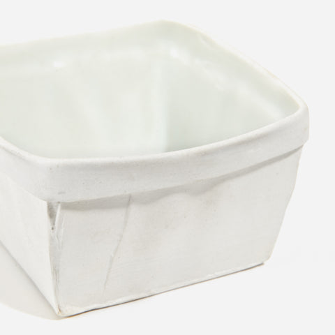 Porcelain Cherry Basket - small