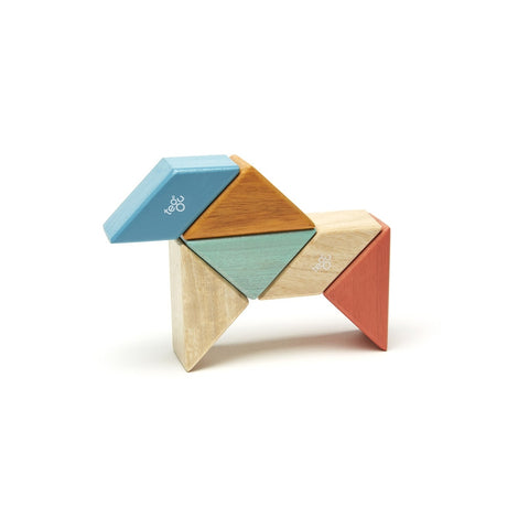 Pocket Pouch Prism - Magnetic Wooden Block Set