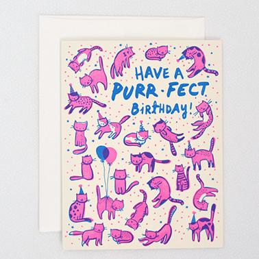 Purrfect Birthday Card