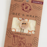 Wax Wrap - Honeycomb Print - Sandwich Wrap