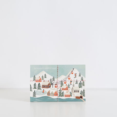 Holiday Snow Scene Postcards