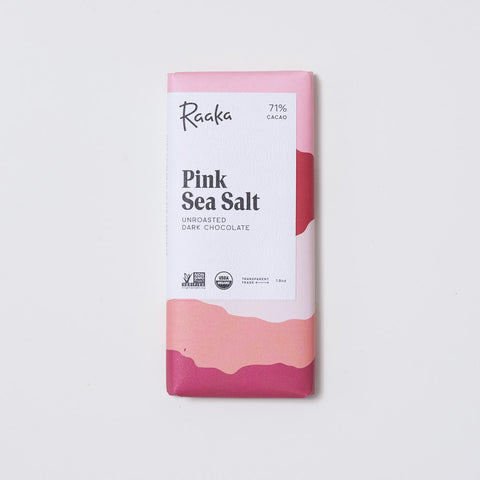 Raaka Pink Sea Salt 71% Chocolate Bar