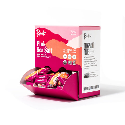 71% Pink Sea Salt Mini Chocolate Bars