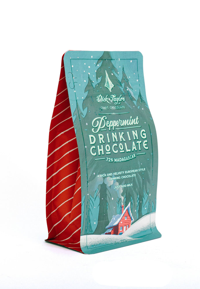 Peppermint Drinking Chocolate, 72% Madagascar Sambirano