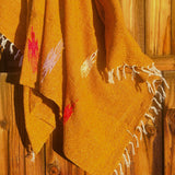 Thunderbird Throw Blanket l Gold Fall Throw l Home Decor