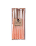 Tall Peach Ombre Beeswax Birthday Candles