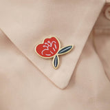 Poppy Flower Enamel Pin