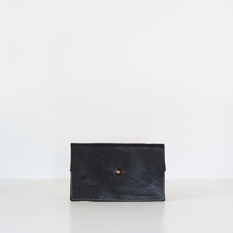 Arden Leather Mini Wallet - Black