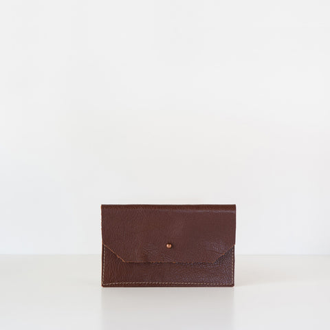 Arden Leather Mini Wallet - Brown