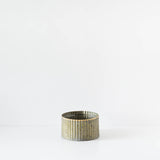 Round Corrugated Metal Tin Planter