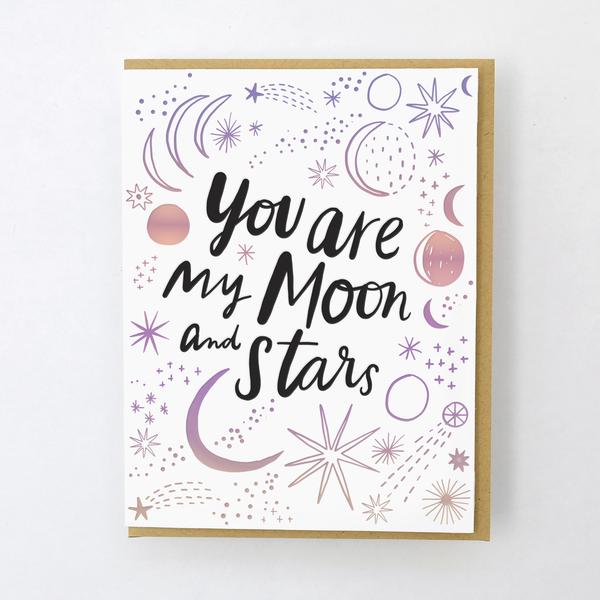 Moon and Stars Card