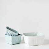 Porcelain Cherry Basket- Large
