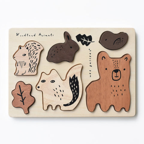 Wooden Tray Puzzle - Woodland Animals