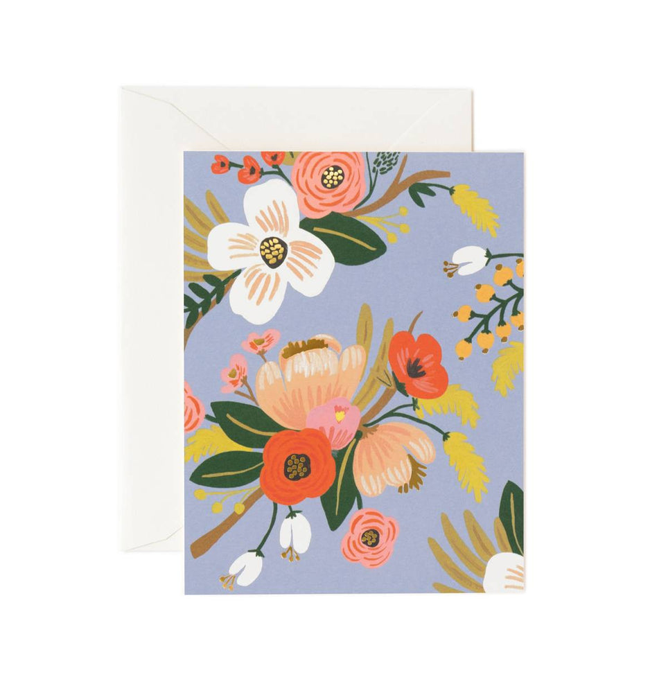 Lively Floral Periwinkle