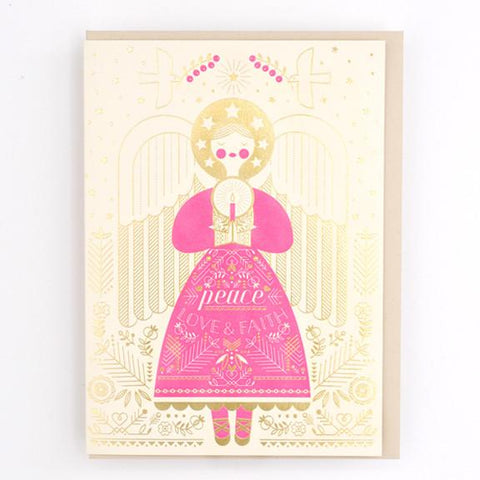 Folk Angel Card